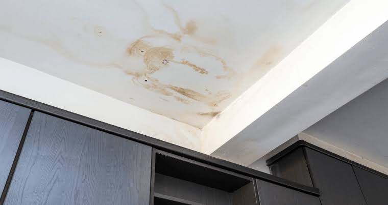 Water seepage through a ceiling during the monsoon in a Panchkula home